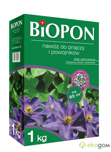 BIOPON гранулиран тор за пълзящи растения и клематис 1кг /  Арт.№ BP 1196