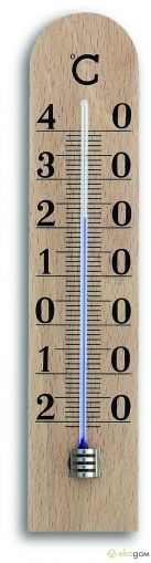 Термометър за вътрешна употреба - масив бук