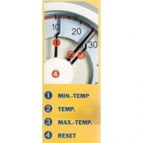 Биметален термометър за минимална и максимална температура - 10.4001